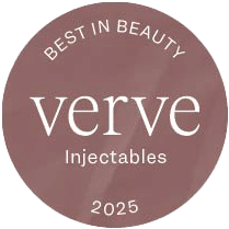 Award badge graphic for Verve Injectables 2025.