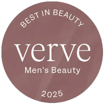 best in beauty award badge verve mens beauty 2025